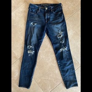 American eagle ripped jeggings